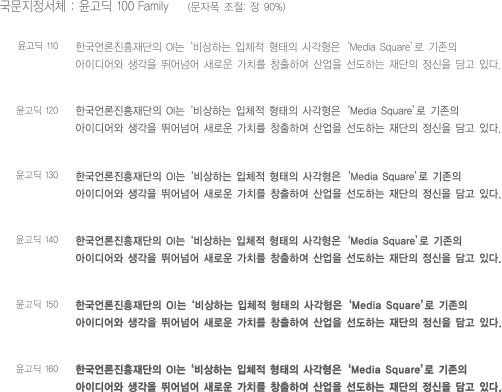 한국언론진흥재단 지정서체 국문